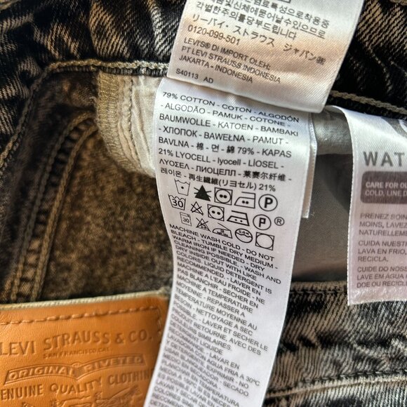 Levi's Ribcage Straight Ankle Jeans - 26 - Moon Landing Grey - Picture 6 of 9